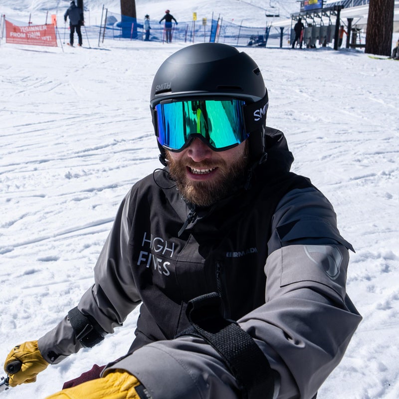 SMITH Squad Goggles with ChromaPop Lens â€“ Performance Snowsports Goggles with Replaceable Lens for Skiing & Snowboarding â€“ for Men & Women â€“ Black + ChromaPop Everyday Red Mirror - Image 5